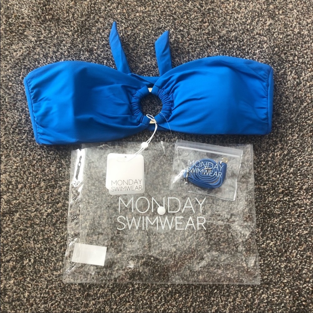 Monday swimwear azure bikini NWT
